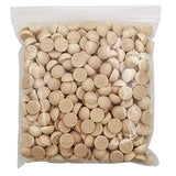 INSPIRELLE 15mm Unfinished Half Round Wooden Beads 350pcs Split Natural Round Wood Balls for Crafts and Christmas Home Party Decorative INSPIRELLE