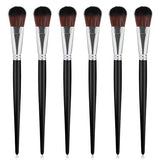 6 Pcs Mop Brush for Acrylic Painting 1 Inch Blending Brush Paint Brushes for Acrylic Painting Oval Mop Acrylic Brush with Wooden Handle for Face and Sliverdew