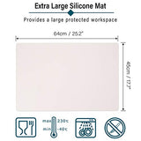 Extra Large Silicone Mat for Crafts, Gartful 25.2 x 17.7 inches Epoxy Resin Jewelry Casting Molds Premium Silicone Placemat Nonskid Nonstick Gartful