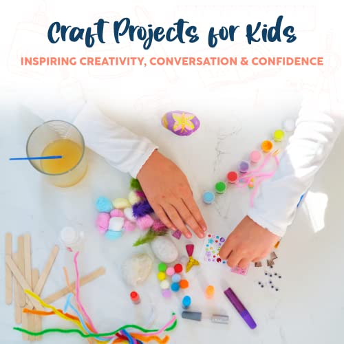 BRYTE 150+ Piece Deluxe Edition All-Inclusive Kids Rock Painting Kit | 10 Rocks, 8 Waterproof Paints, Glitter Glue & More | DIY Science Kit, STEM BRYTE