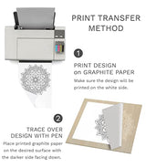 MyArtscape Graphite Transfer Paper, 20 White Sheets - Wax Free - Erasable - Smudge-Free - Ideal for Drawing and Tracing - Premium Arts and Crafts MyArtscape