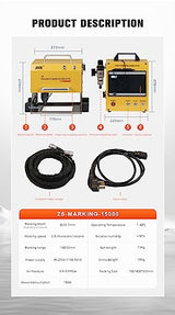 US Stock Pneumatic Marking Machine 150x80mm Powerful Metal Engraving Machine Depth 1mm Pneumatic Dot Peen Marking Machine for Letters Serial Numbers ZAC