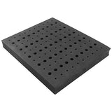Router Bit Storage Tray - Foam Material for Safe Router Bit Storage, 1-5/16 inch Thick and Stores 60 1/4 inch and 50 1/2 inch Shank Router Bits Peachtree Woodworking Supply