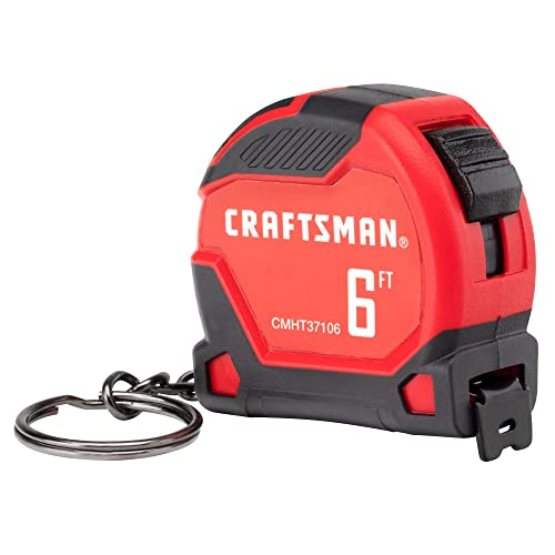 CRAFTSMAN Keychain Tape Measure, 6 FT (CMHT37106G) Craftsman