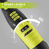 12V Cordless Rotary Tool Kit, 7 speeds, 77 Accessories, 2 attachments, Flex Shaft, Universal keyless chuck,1 hour Quick Charging, for Cutting, SnapFresh