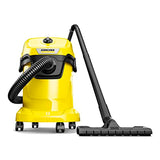 Kärcher - WD 3 Multi-Purpose Wet-Dry Shop Vacuum Cleaner - 4.5 Gallon - With Attachments – Blower Feature, Compact Space-Saving Design - 1000W,Yellow Karcher
