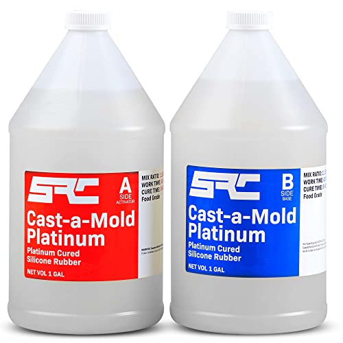 Specialty Resin & Chemical Cast-A-Mold Platinum (2-Gallon Kit) | Silicone Mold Making Kit | Food Grade Platinum-Cured Silicone Rubber | 2-Part DIY - WoodArtSupply