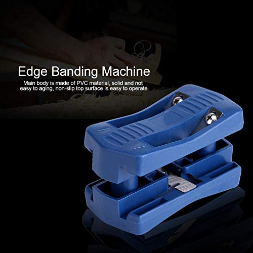 Edge Banding Trimmer Tool, Mini PVC Melamine Wood Edge Banding Machine 2 Edges Manual Tail Trimming Woodworking Tool for Panel Type Furniture Cabinet - WoodArtSupply