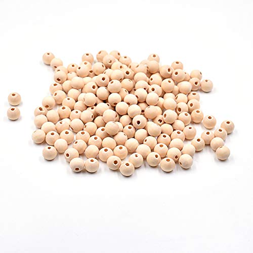 cozyou 100 Pcs 20mm Natural Wood Beads Unfinished Round Ball Wooden Loose Beads for Garland, Home Decor, DIY Crafts - WoodArtSupply