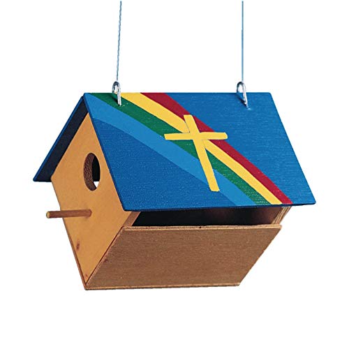 Unfinished Wood Birdhouse, Unassembled (Pack of 12) S&S Worldwide