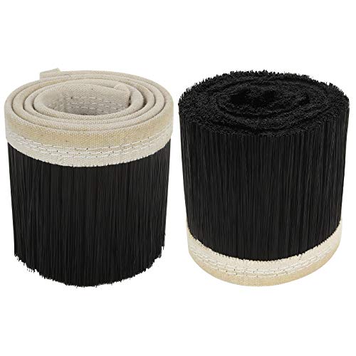 2 Pack Dust Shoe Brush 100mm CNC Vacuum Brush For Engraving Machine Dust Cover CNC Vacuum Cleaning Brush for CNC Router Spindle Motor, Black