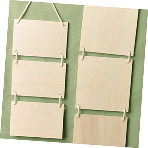 MAGICLULU 3pcs Drawing Board Unfinished Wooden Board Graffiti Wood Sign Engraving Wooden Plaques DIY Wood Pallet Sign DIY Banner Kids Handmade MAGICLULU