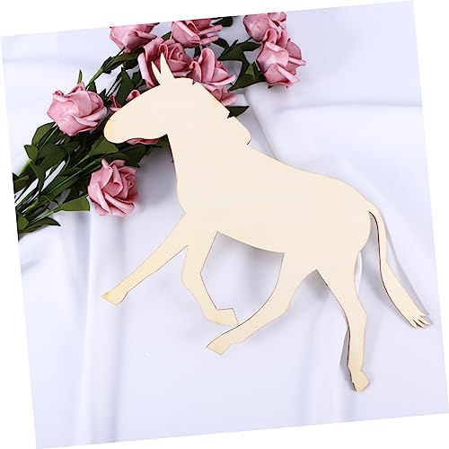 TEHAUX Unfinished Wood Cutouts Unfinished Wood Ornaments Wooden Chips Crafts Sawdust Wood Carving Puzzle Bamboo Decorative Items TEHAUX