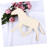 TEHAUX Unfinished Wood Cutouts Unfinished Wood Ornaments Wooden Chips Crafts Sawdust Wood Carving Puzzle Bamboo Decorative Items TEHAUX