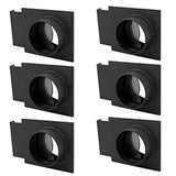 6 Pack of Fulton 4 inch Blast Gates with Double Sided Port – for Use With Dust Collection Machinery - Vacuums with 4 inch Hose Fulton Woodworking Tools