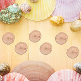 VOSAREA Unfinished Wood Slices 120pcs Round Wooden Discs Circle Wood Pieces Predrilled Wood Circles Wooden Cutouts Embellishments Ornaments for DIY VOSAREA