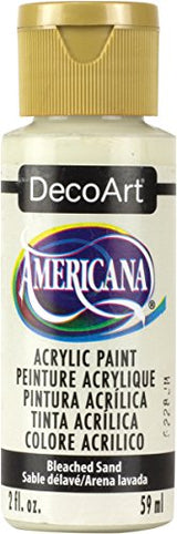 DecoArt Americana Acrylic Paint, 2-Ounce, Bleached Sand DecoArt