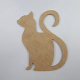 6"Siamese Cat, Unfinished Wood Art Shape by Wooden Craft Cutouts Wooden Craft Cutouts