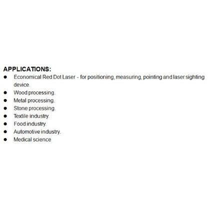 Quarton Laser Module VLM-650-03 LPA (ECONOMICAL DOT LASER) - WoodArtSupply