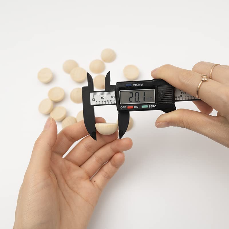 LWQYHTT 12/15/20mm Natural Unfinished Wood Beads Half Wooden Beads Small Half Round Wooden Balls for Paint DIY Craft Kids Arts 120pcs LWQYHTT