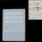 FineInno Resin Molds Earrings Organizer Jewelry Display Stand Silicone Molds Epoxy Molds Makeup Jewelry Display Tray Molds for DIY Casting Crafts FineInno