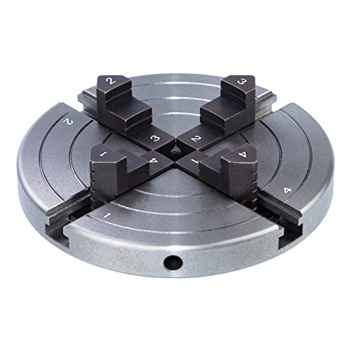 DEEFIINE 6 Inch Wood Lathe Chuck Set 1" x 8 tpi, Self Centering 4 Jaw Wood Turning Chuck DEEFIINE