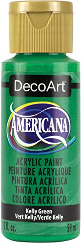 DecoArt Americana Acrylic Paint, 2-Ounce, Kelly Green - WoodArtSupply