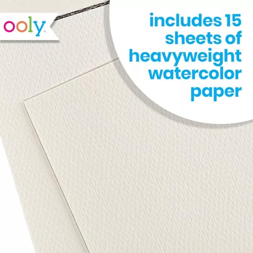 Ooly Chroma Blends Heavy-Weight Watercolor Pad, 8 x 10 Inches - 15 Sheets