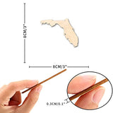 Florida Wood Craft Unfinished Wooden Cutout Art DIY Wood Signs Inspirational Wall Plaque Farmhouse Home Wall Hanging Sign Decor for Home Front Door Arupkeer