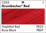 GRUMBACHER Academy Acrylic Paint, Gloss, 90ml/3 oz Metal Tube, 6-Color Mixing Set (C1026) Grumbacher