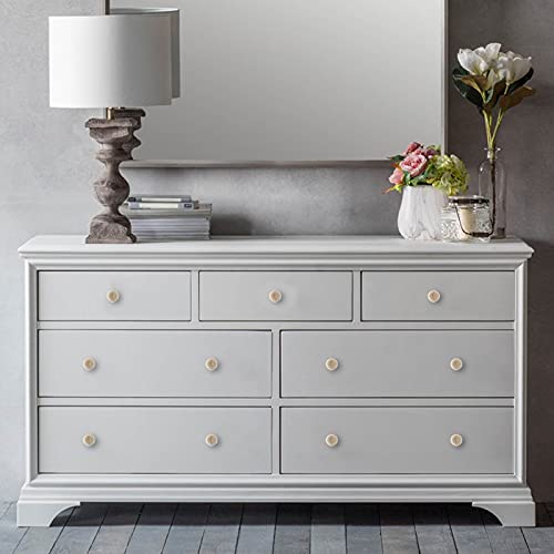 Zorfeter 20 Pcs Wood Unfinished Drawer Knobs Mushroom Shape Furniture Cabinet Knobs Pulls Handles (Diameter: 28mm, Height: 21mm) Zorfeter