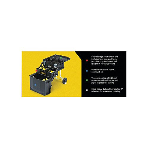 STANLEY 020800R FatMax 4-in-1 Mobile Work Station, Black (STYS020800R) - WoodArtSupply