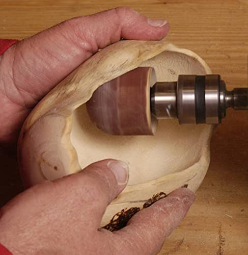 King Arthur’s Tools Patented Guinevere Basic Sanding Kit - for Woodworking, Shaping and Finishing - Compatible with 0-3/8" Chuck Rotary Tools #11360 - WoodArtSupply