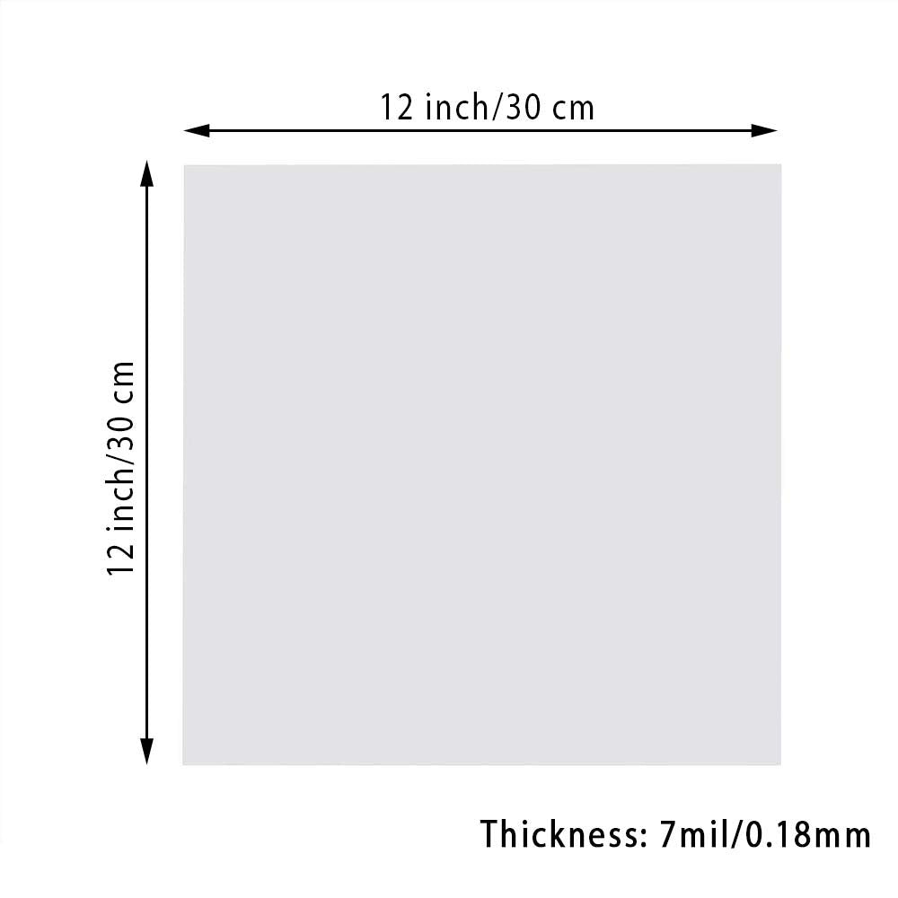 EGOSKY 12Pcs 7mil Blank Stencil Sheets, 12 x 12 inch Mylar Template Stencil Material for Cricut & Silhouette Machines EGOSKY