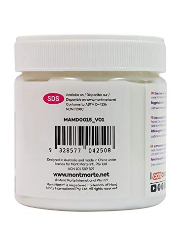 MONT MARTE Premium Gel Medium Matte 8.5oz (250ml), Suitable for Acrylic Paints MONT MARTE