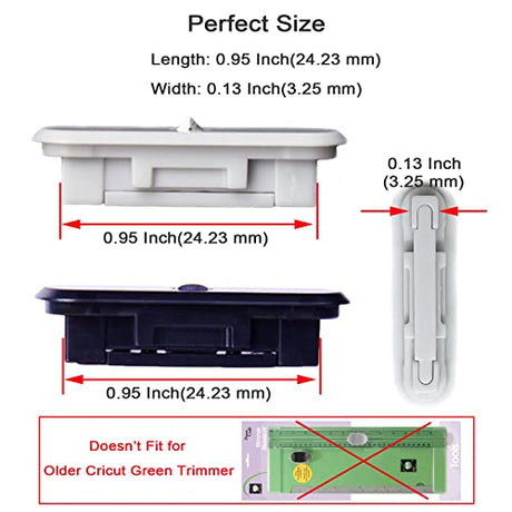 Likart 8 Pack Paper Cutter Replacement Blades for Cricut Portable Trimmer Replacement Blades for Cricut Cutter/Cricut Roll Holder/Xinart Paper LIKART