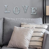 WOODOUNAI 4 Inch Wood Letters Unfinished Rustic Wood Letters for Wall Decor Decorative Standing Letters Slices Sign Board Decoration for Craft Home woodounai