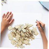 COHEALI 200 Pcs Crafts for Kids Unpainted Wood Disc Nautical Wood Shapes Unfinished Wood Slices Seahorse Cutout Shapes Woodsy Decor Ocean Decor Craft COHEALI