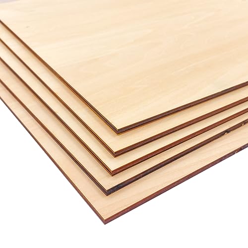 16Pack 12 8 inch Basswood Sheets Thin Wood Sheets Plywood Board Basswood Sheets 1/16 inch Unfinished Wood for Cricut Maker, Crafts, DIY Project, Mini