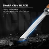 HAUTMEC Professional Wood Turning Chisel 8 pcs Set, Lathe Chisel Set with 2 Skew 1 Spear Point 1 Parting 1 Round Nose & 3 Gouge Tools for Beginners, HAUTMEC