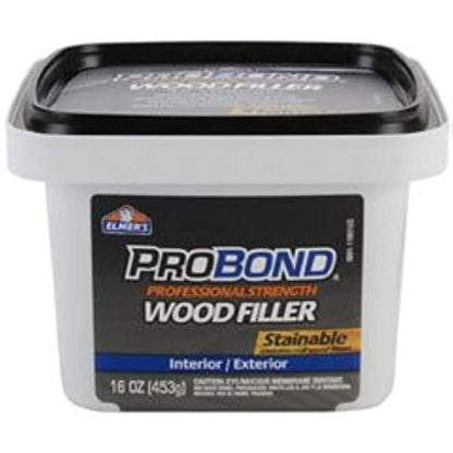 ELMERS Available Stainable Wood Filler, 1 Pint (P9891), 16 oz, Brown - WoodArtSupply