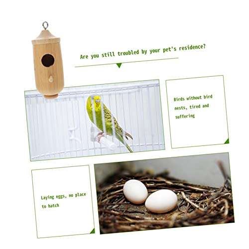 SUPVOX Hummingbird House Small Unfinished Birdhouses Bird Breeder Honeycomb Hut Wood Bird House Outdoor Bird Aviary Decorative Bird Houses Outdoor SUPVOX