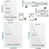 Note Book Cover Resin Mold, Tomorotec Clear Casting Epoxy Resin Molds Book Cover A6,A5,A7 with 36 PCS Book Rings and 2 PCS Bookmarks Tomorotec