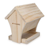 Navaris DIY Bird House Kit - 6.7" x 5.1" x 6.9" Build Your Own Wood Birdhouse Outdoor Garden Bird Table Feeder Box for Wild Birds, Sparrows and More Navaris