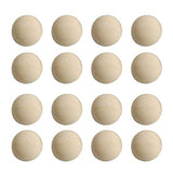 SUPVOX 20pcs Split Wood Balls Unfinished Half Wooden Balls to Paint DIY Christmas Ornament Crafts 40mm SUPVOX