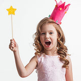 Toddmomy Heart 8pcs Wood Fairy Wand Unfinished Wooden Moon Star Stick Make Your Own Princess Wand Party Cosplay Costume for DIY Crafts Princess Toddmomy