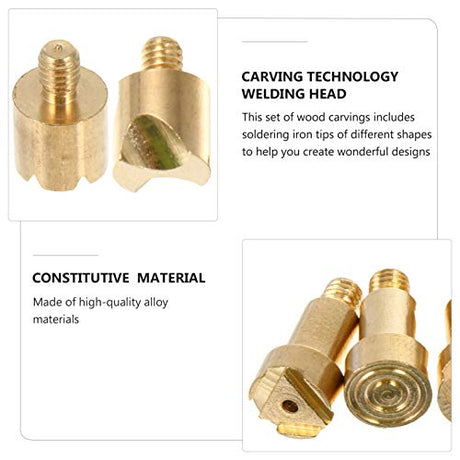 MILISTEN Woodburning Tool 1 Set Wood Burning Kit, 53 Pcs Soldering Iron Tips and Burning Stippling Tips Replacement with Box for Milisten