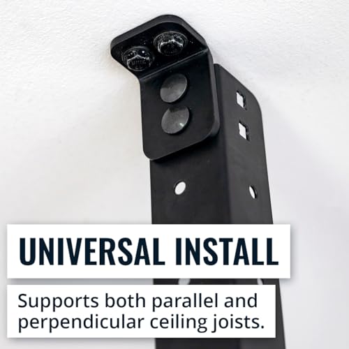 StoreYourBoard 4 x 8 Garage Storage Rack, Ceiling Shelf Overhead Organization, Heavy Duty Steel Platform Holds 700 lbs, 96 in. x 48 in. x 40 in. StoreYourBoard