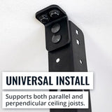 StoreYourBoard 4 x 8 Garage Storage Rack, Ceiling Shelf Overhead Organization, Heavy Duty Steel Platform Holds 700 lbs, 96 in. x 48 in. x 40 in. StoreYourBoard