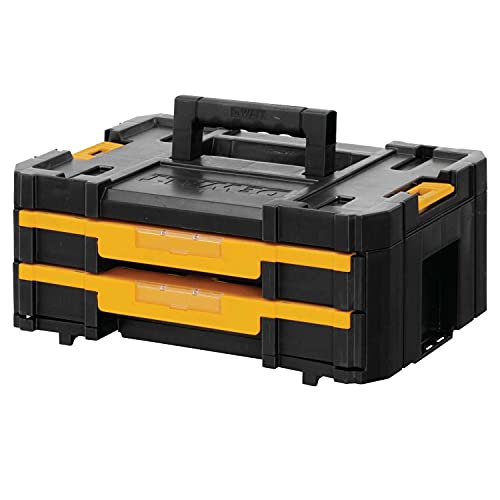 DEWALT TSTAK Tool Storage Organizer with Double Drawers, Holds Up to 16.5 lbs. (DWST17804) DEWALT